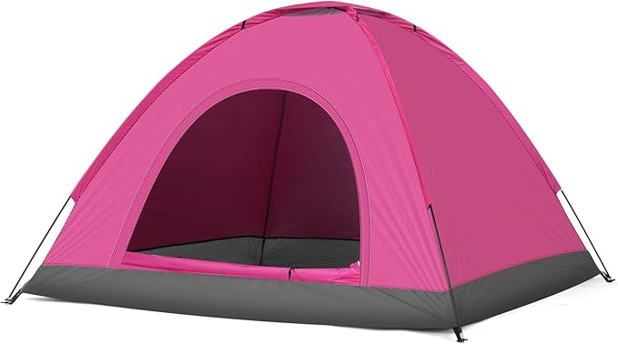 Camping Tent, Waterproof & Windproof Camping Dome Tent Automatic Pop Up Quick Shelter with Portable Carry Bag for Outdoor Hiking