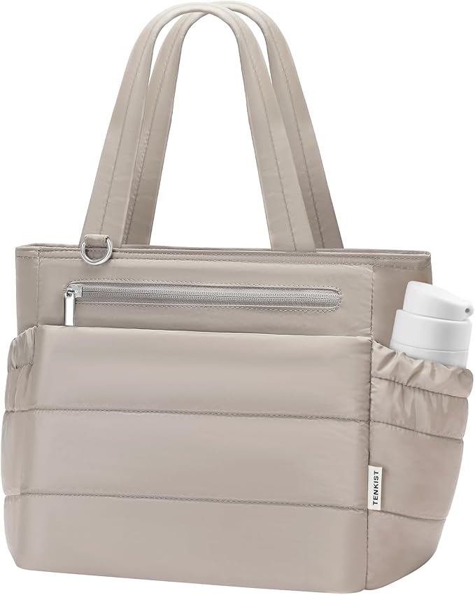 Lunch Box Tote Bag - Versatile Soft Insulated Lunchbox for Women - Lightweight Stylish Simple Lunch Pail Reusable Large Cooler Bag for Adults Work Office Camping Picnic Travel Outdoor Trips Camel 10L