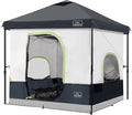 KAMPKEEPER 6 Person Camping Tent, 10x10 Pop Up Canopy Tent with Camping Inner Tent, Converts 10'x10' Straight Leg Canopy into Camping Tent–Fully Vented Roof(Canopy & Frame Included)