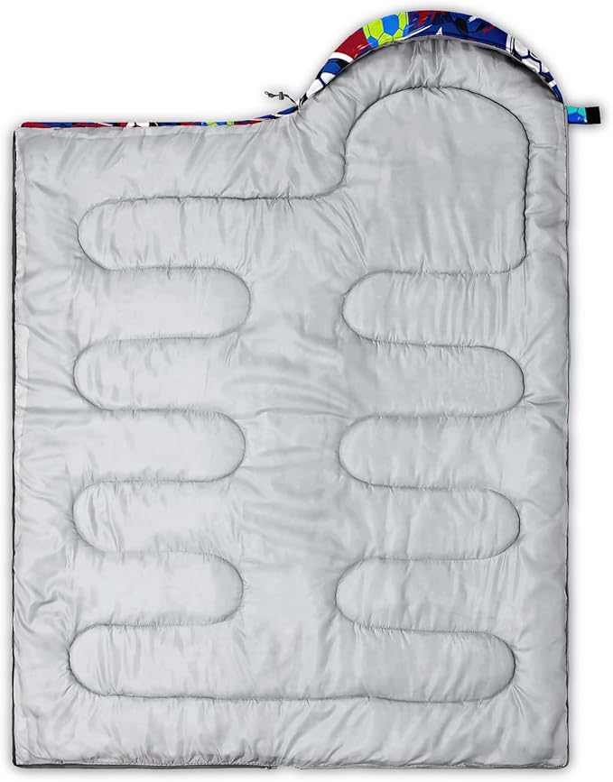 QOOMO Camping Sleeping Bags,3 Season Warm & Cool Weather,Lightweight,Waterproof Sleeping Bags for Adults & Kids,Traveling,and Outdoors,Camping Gear Equipment