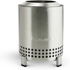Solo Stove Mesa, 5.1 Inch Tabletop Fire Pit with Stand - Smokeless, Stainless Steel Fire Pit for Camping, Outdoor & Patio- Wood Burning or Pellet Fueled Portable Bonfire, 1.4lbs, Stainless Steel