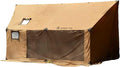 Hammock Hot Tent with Stove Jack and Double-Sided mesh Windows - Spacious, Versatile Wall Tent with Snow Skirt(No Poles)-Waterproof & Windproof, Ideal for Camping, Backpacking, Hiking