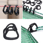 100pcs Shade Cloth Plastic Clips Hooks, Reusable Lock Grip for Sunshade Net, Windproof Garden Buckle Clip for Tent Shelters Fixing, Greenhouse Film, Awning Canopy, Anti Bird Netting Clamps