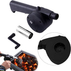 PLIAVAON BBQ Fan Air Blower Fast Fire Starter Portable Mini Manual Hand Crank for Outdoor Picnic Camping Cooking Barbecue Charcoal Grills Stove Accessories (A)