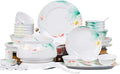 Cups and Saucers Set Nordic Ceramic Tableware Suit Glaze Dish Combination Dishes Suitable for Family Hotel Restaurant 58 Piece