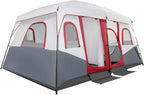 8-12 Person Outdoor Camping Tent 2 Room, Portable Cabin Huge Tent with Carrying Bag & Weatherproof Instant, Large Multi Room Family Tents for Camping, Picnics, Backpacking Hiking Car Traveling