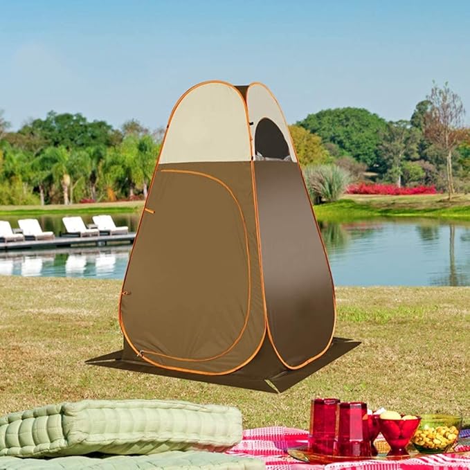 Camping Tent,Shower Tent, Pop Up Shower Privacy Tent for Outdoor Camping Biking Toilet Fishing Changing Clothes Easy to Install and Storage Bathing Storage Room Tents