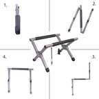 Ablazer Folding Cooler Stand with Carry Bag, Anti-Slip for Camping Hiking BBQ Cooking Picnic Outdoor, Light Weight Foldable Fridge Ice Box Holder