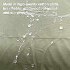 UNISTRENGH Waterproof Inflatable Cotton Camping Tent with Hand Pump Pop Up Outdoor 5-8 Person Glamping Tent House Breathable Large Luxury Tent