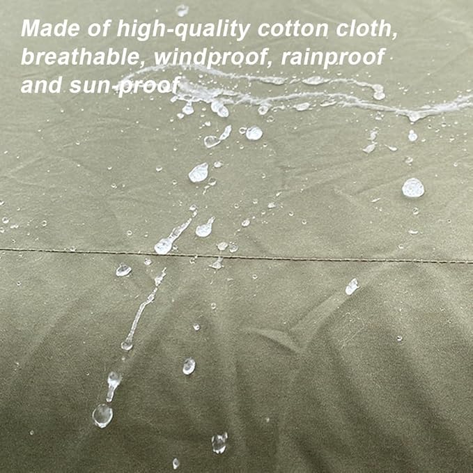 UNISTRENGH Waterproof Inflatable Cotton Camping Tent with Hand Pump Pop Up Outdoor 5-8 Person Glamping Tent House Breathable Large Luxury Tent
