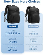 Cooler Backpack Insulated Waterproof,30/45 Cans Backpack Coolers Leakproof Lunch Backpack for Men Women Portable Soft Cooler Bag for Beach Camping Trave Picnic