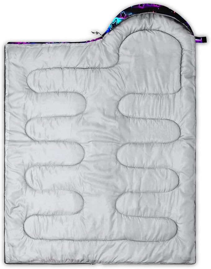 QOOMO Camping Sleeping Bags,3 Season Warm & Cool Weather,Lightweight,Waterproof Sleeping Bags for Adults & Kids,Traveling,and Outdoors,Camping Gear Equipment