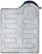 QOOMO Camping Sleeping Bags,3 Season Warm & Cool Weather,Lightweight,Waterproof Sleeping Bags for Adults & Kids,Traveling,and Outdoors,Camping Gear Equipment