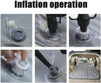 Car Inflatable Mattress for Hyundai Nexo/Aura/ix25/HB20 HB20X Rear Trunk Air Mattress Camping Folding Air Bed Cushion Back Seat Air Sleeping Mattresses,Black01