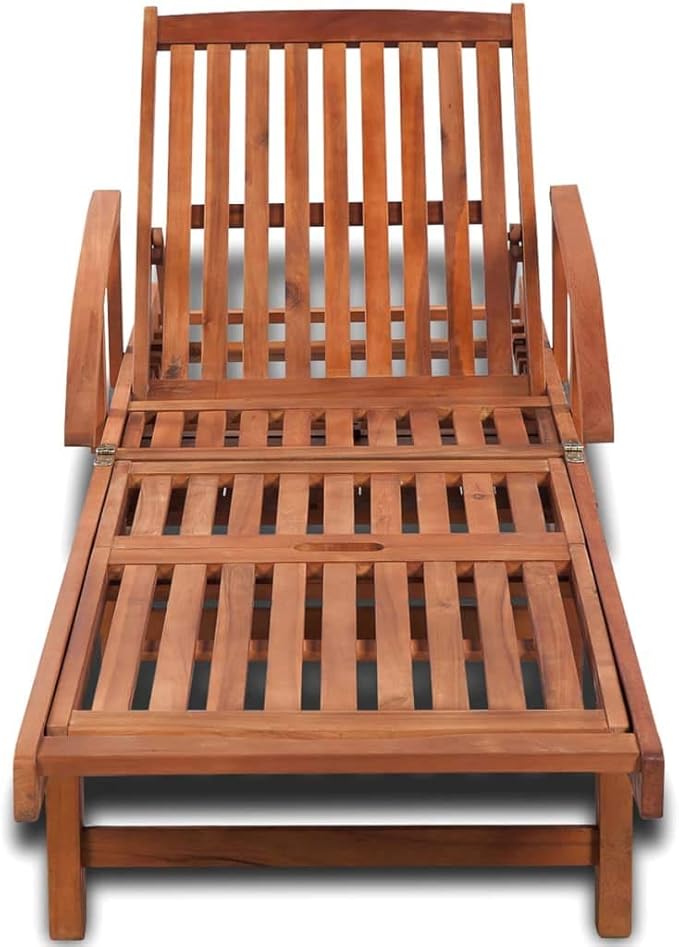 Sun Lounger Solid Acacia Woodrecliner Chair Camping Chairs Tanning Chair Patio chairsSuitable for Gardens, courtyards
