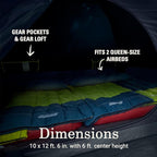 Coleman Skydome Dark Room Camping Tent with Screen Porch & 5-Minute Setup, Weatherproof 4/6 Person Tent Blocks 90% of Sunlight, Rainfly & Carry Bag Included, Made of PFAS-Free Materials