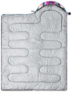 QOOMO Camping Sleeping Bags,3 Season Warm & Cool Weather,Lightweight,Waterproof Sleeping Bags for Adults & Kids,Traveling,and Outdoors,Camping Gear Equipment