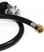 DOZYANT 8 Feet Universal QCC1 Low Pressure Propane Regulator Grill Replacement with 8 FT Hose for Most LP Gas Grill, Heater and Fire Pit Table, 3/8 inch Female Flare Nut