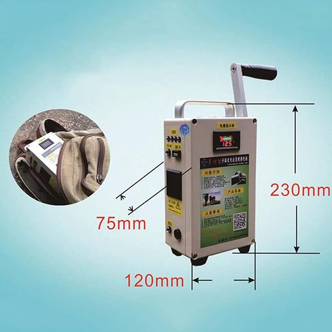 Hand Crank Generator,110v 220v 12v 5v 150w 15000mah Portable Power Supply Small Emergency Power Generator Outdoor Generator for Emergency,Camping,Sudden Power Outages,110V
