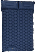 Alomejor Sleeping Pad, Self Inflating Camping Mat with Built in Foot Pump for Outdoor Hiking 49.2x77.1in Navy