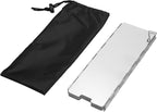 Uning Camp Stove Windscreen, 10 Plates Lightweight Folding Outdoor Picnic Cooker Wind Screen Windshield for Camping, Backpacking, Butane, Alcohol Stoves