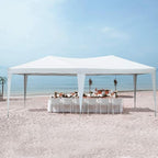 Quictent 10x20 Pop up Canopy Without Sidewalls Easy up Canopy Tent Instant Shelter with Windows for Outdoor Event Party