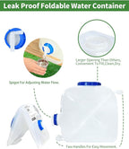 1 Pack 5.3 Gallon Collapsible Water Container Camping Water Container with Spigot,Portable Collapsible Water Jug Water Storage Containers for Outdoors Traveling Emergency