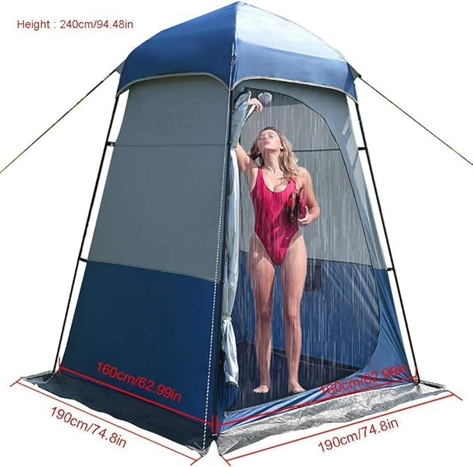 Camping Tent,Shower Tent, Sun Shelter Sunscreen Shade Canopy Changing Outdoor Clothes Wild Multifunctional Thickening Lightweight Decorate