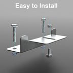 ACOPOWER Solar Panel Mounting Z Bracket - Set of 4 for RV Boat Off Gird Installation,Sliver,HY-Z1-M