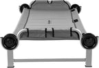 Disc-O-Bed Youth Single Camping Cot Kid-O-Bed, Portable Sleeping Cot for Kids with Included Carry Bag, Indoor and Outdoor Use, Grey