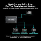 Alternator Charger Fleet 1000 Compatible with Power Station Solar Generators, Car and Solar Max 1000W Driving Car DC-DC Battery Charger sutible for Gasoline RVs,SUVs,Diesel Cars, Boats