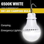 4 Pack USB LED Camping Lantern, 8.2 ft Extra Length Cord Tent Light with USB Y-Cable, Portable LED Bulb for Garage, Warehouse, Car, Truck, Fishing Boat, Room Emergency Light, White