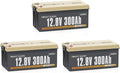 Power Queen 12V 300Ah LiFePO4 Battery, 3840Wh Lithium Battery with 2560W Power Output, Up to 15000+ Deep Cycles, BMS Protections for Solar, RV Motorhome, Marine, Off-Grid