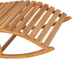 Rocking Sun Lounger with Cushion Solid Teak Woodoutdoor Lounge Chairs Recliner Chair Patio Chairs Camping chairsSuitable for Gardens, courtyards