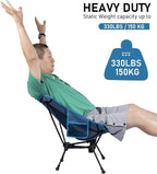 WildCall Lightweight Folding Camping Chair Compact Beach Chair with Anti-Sinking Large Feet
