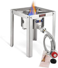 ARC Propane Burner 55,000BTU Stainless Steel Gas Camping Stove for Outdoor Cooking Camping, Turkey Fry, Crawfish Boil, Homebrewing