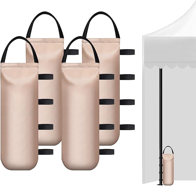 112 LBS Heavy Sand Bags for Canopy Outdoor Advertising Tent Sunshade Fixed Windproof Pop up Canopy Tent (Without Sand) 4-Pack