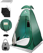 Abahub Pop Up Solar Shower Tent Kit, Portable Instant Privacy Tents with 5 Gallon Solar Shower Bag, Outdoor Changing Room for Camping, Beach