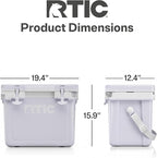 RTIC Ultra-Light 22 Quart Hard Cooler Insulated Portable Ice Chest Box for Drink, Beverage, Beach, Camping, Picnic, Fishing, Boat, Barbecue, 30% Lighter Than Rotomolded Coolers