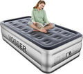 Twin Air Mattress with Built in Pump,18” Raised Blow Up Mattress,Inflatable Mattress in 2 Mins,Single Twin Size Air Mattress for Camping,Floor&Travel, Air Bed for Adults,330LB Max
