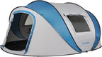 EchoSmile Instant Pop Up Camping Tent, 2/4/6 Person, Easy Setup Tent, Water Resistant Dome, Portable with Carry Bag