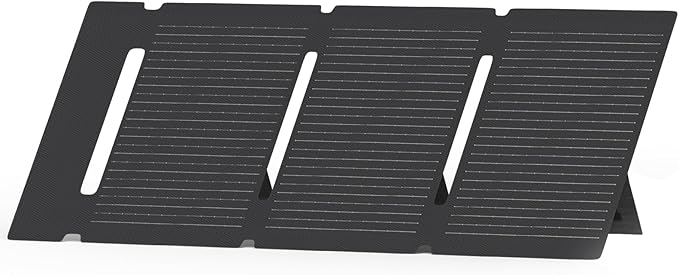 AFERIY 30W ETFE Solar Panel Charger, Up to 25% Conversion Efficiency for Solar Generator, with Fold Adjustable Kickstand for Camping, Outdoor, RVs, Home Use
