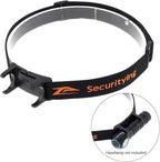 SecurityIng Head Lamp Strap with Bracket, Elastic Headband Adjustable Headlight Strap Headlamp Band for 22mm - 26mm Headlight Bracket