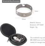 BRS 3000T Stove Windscreen Titanium Camp Stove Windshield with Storage Box for Outdoor Camping Ultralight (Grey-without stand)