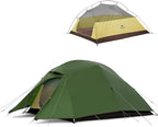 Naturehike Cloud Up 3 Person Backpacking Tent with Footprint - 3 Season Free Standing Lightweight 3 Person Camping Tent | with Footprint, Free Standing, Dome, Camping, Hiking, Waterproof