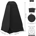 Pop Up Privacy Shower Tent with Carry Bag, Portable Outdoor Toilet Changing Dressing Room,Easy Set with rain shelter, Instant Dressing Bathroom for caming, Hiking, Fishing,UPF 50 & Waterproof,