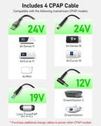 EASYLONGER ES960 PRO CPAP Battery Pack 297.6Wh High Capacity CPAP Power Supply for Camping, Portable Power Station for ResMed AirSense 11/10, AirCurve 11/10, AirMini, Luna TravelPAP, DreamStation