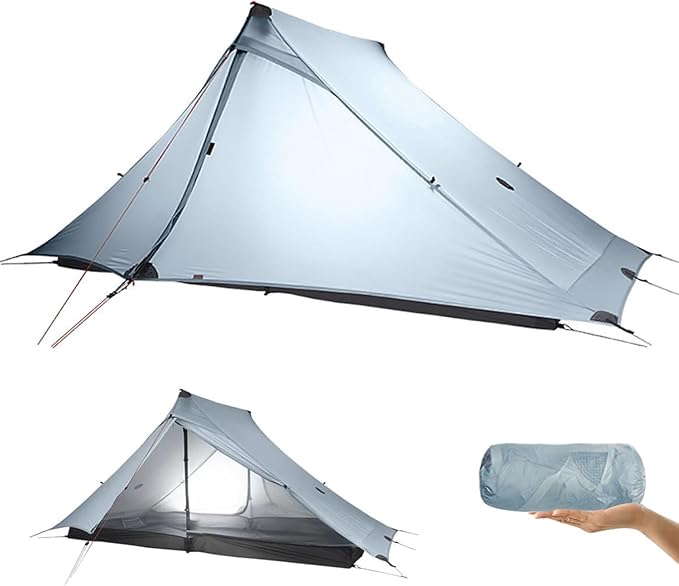 3F UL Gear Lanshan PRO Lanshan Ultralight Tent 3-Season Backpacking Tent for 1-Person or 2-Person, Waterproof Professional Tents for Camping, Trekking, Kayaking, Climbing