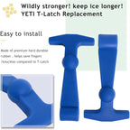 Poweka Cooler Latches Replacement for Yeti, RTIC, Lid Latch Parts(2 Pack) Compatible with Yeti Coolers T-Latches Made of Premium Hard Durable Rubber