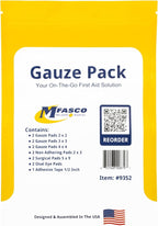 MFASCO First Aid Kit Refill Supplies Gauze Pack Refill
